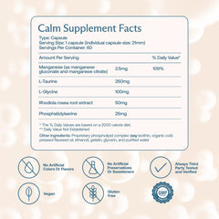 BodyBio Calm bottle on desk with calendar suggesting stress management