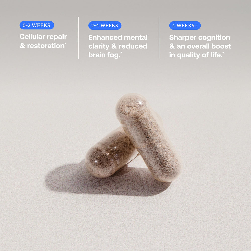 BodyBio Calm packaging in natural light conveying calm, balanced energy