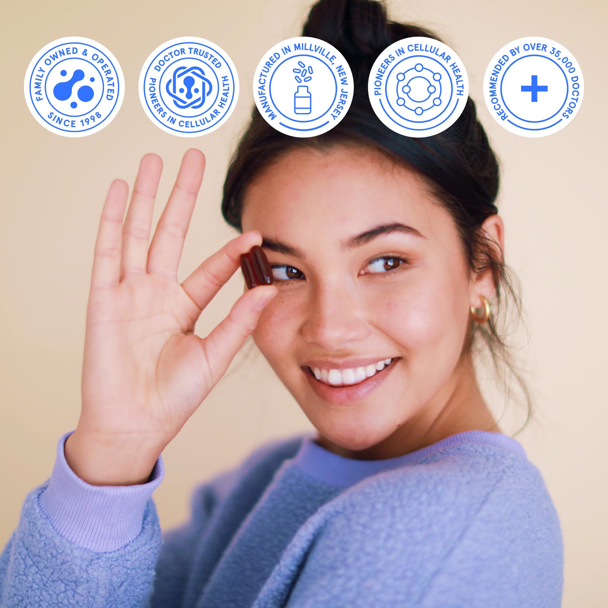 Brain-health infographic featuring BodyBio PC phosphatidylcholine for potential cognitive support.