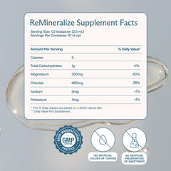 BodyBio ReMineralize dissolved in water shows rapid mineral intake