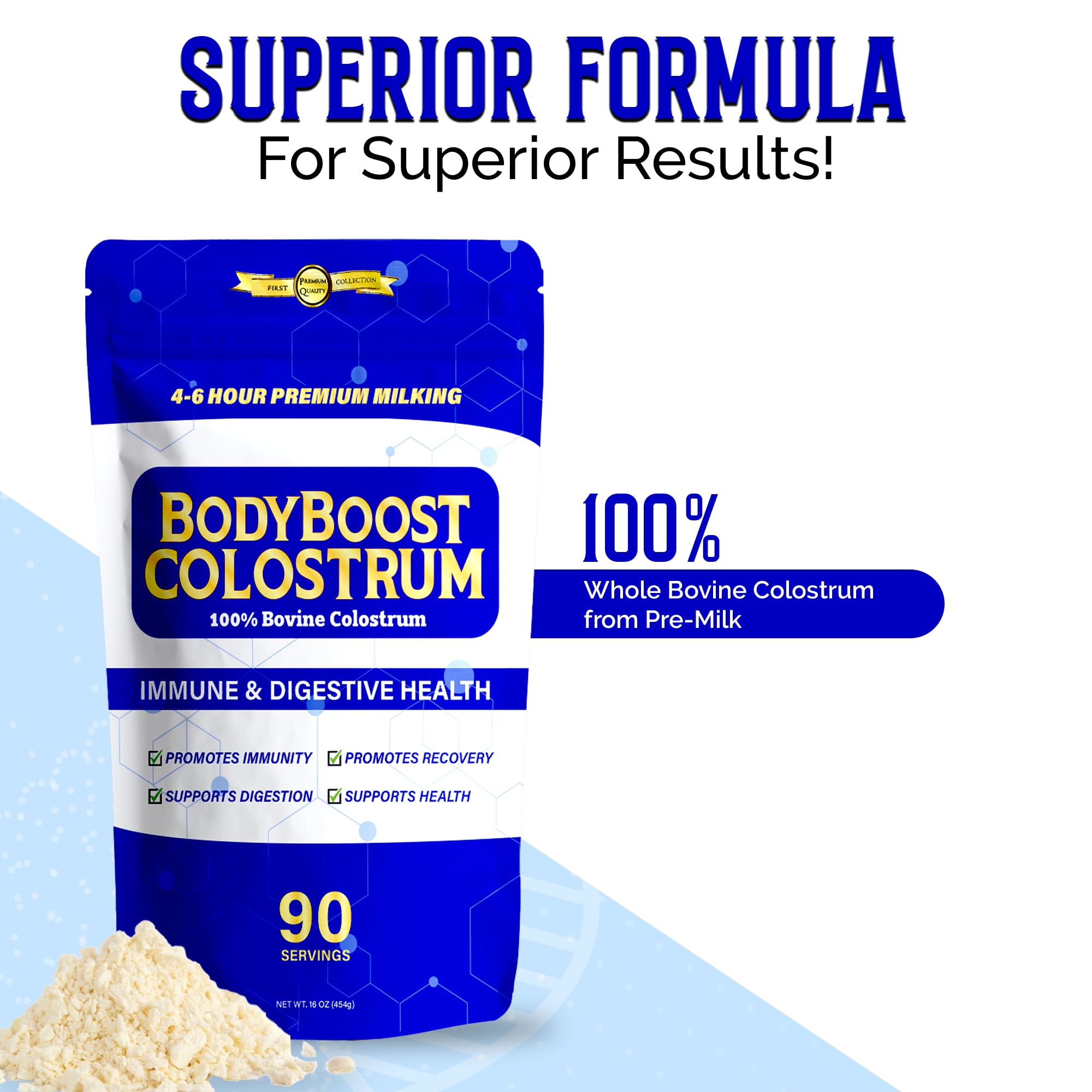 BodyBoost grass-fed cows image emphasizes natural pasture-based sourcing.