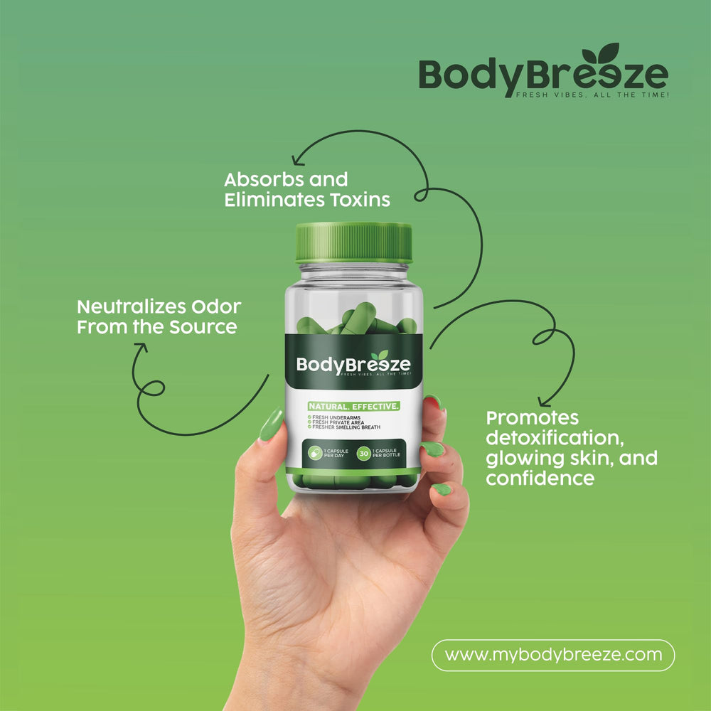 Lifestyle shot of BodyBreeze contributing to a natural skin glow.