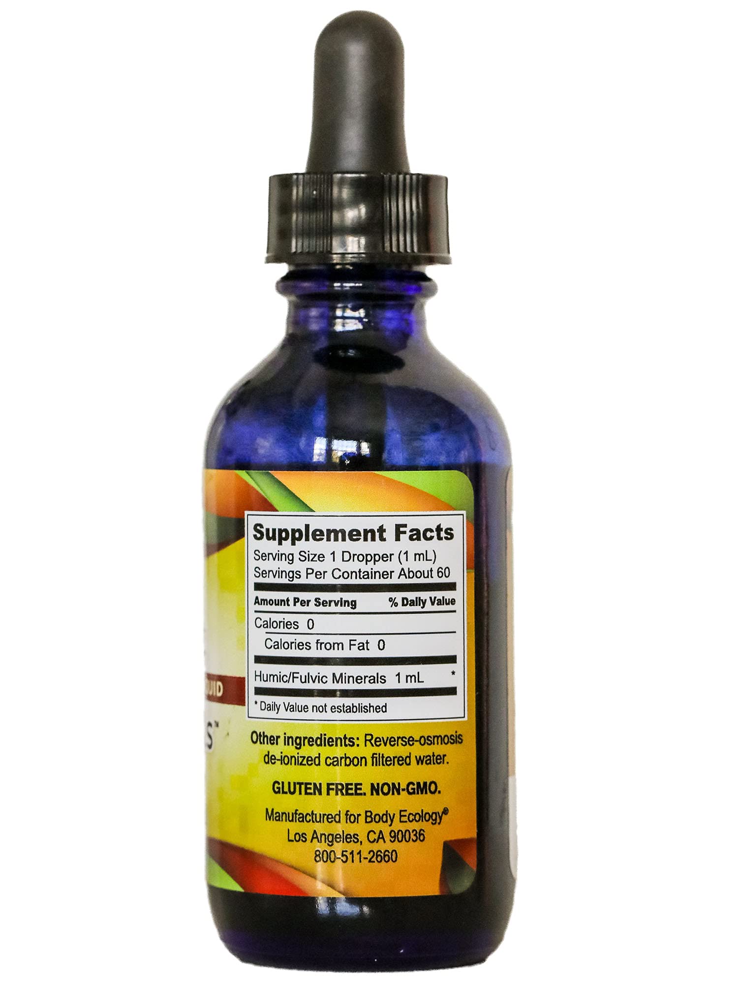 Body Ecology Ancient Earth Minerals dropper enables precise, quick mineral intake.
