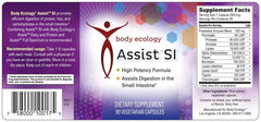 Body Ecology Assist SI capsules in bottle highlighting immune-friendly enzyme blend.
