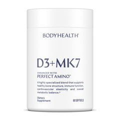 BodyHealth D3 + MK7 bottle shown for daily bone support