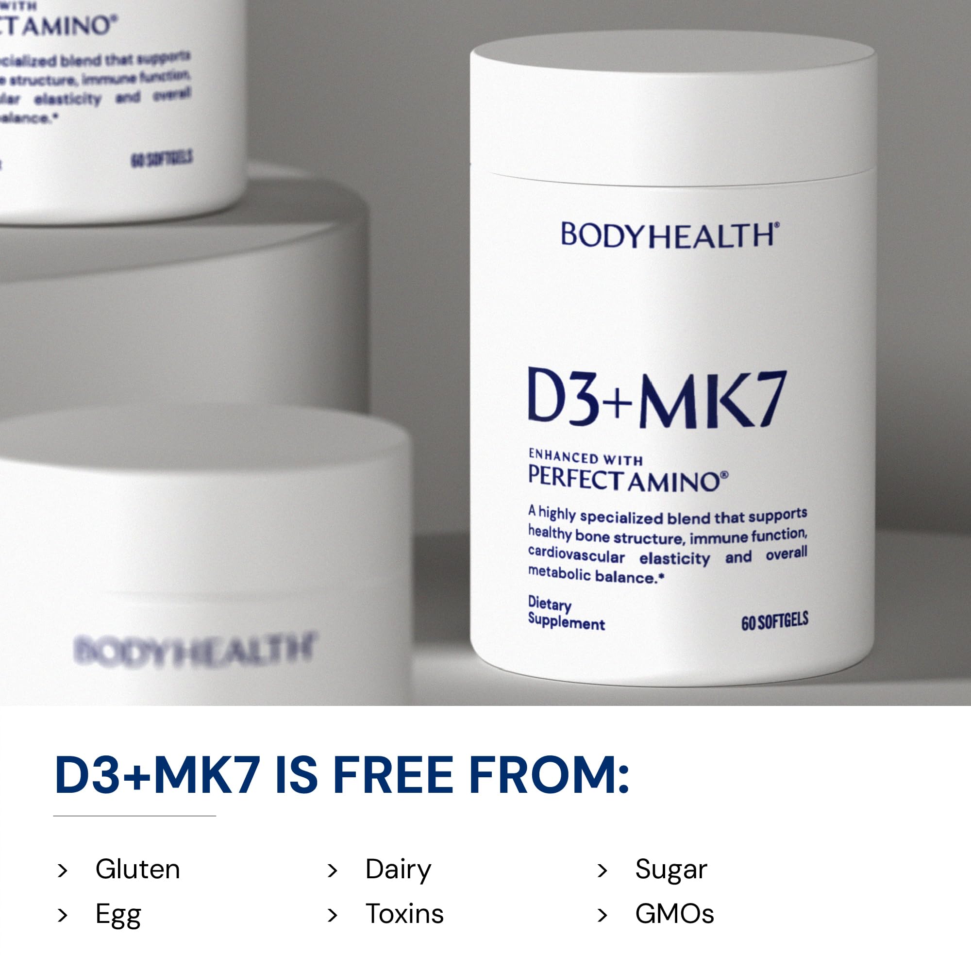 Daytime routine with BodyHealth D3 + MK7 for calcium absorption