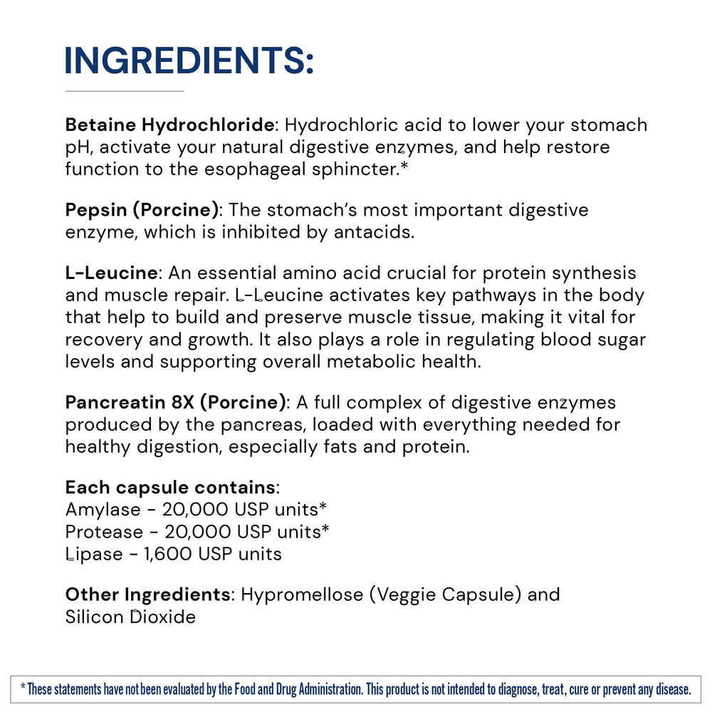 BodyHealth Digestive Enzymes packaging notes probiotics for gut balance
