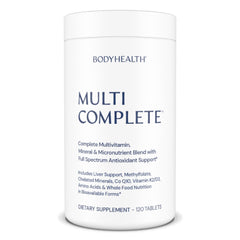 BodyHealth Multi Complete bottle front view for daily wellness and balanced nutrition.