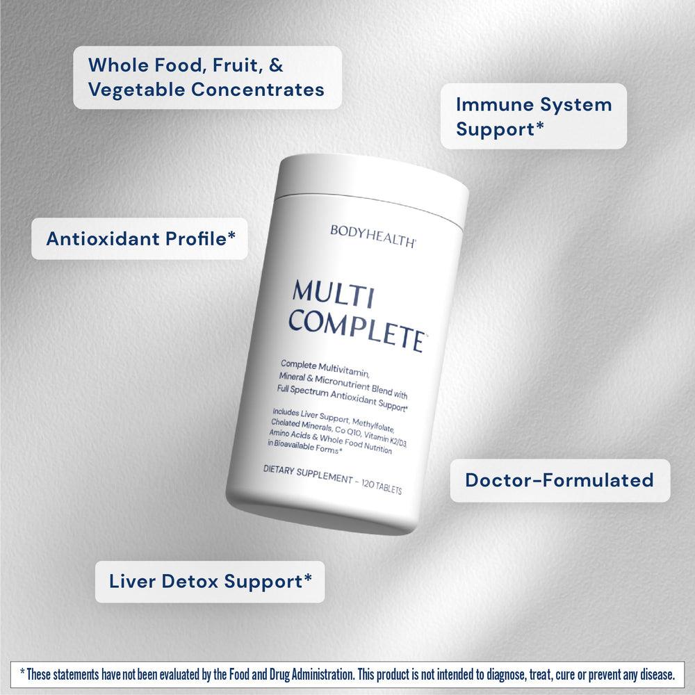 BodyHealth Multi Complete ingredients panel highlighting liver-support extracts.