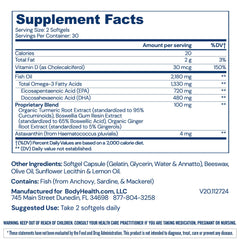 BodyHealth Omega 3 sourced sustainably from Arctic Ocean fish.