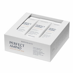 BodyHealth PerfectAmino Bar mocha packaging shown for on-the-go energy.
