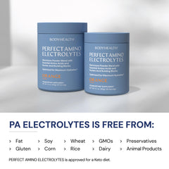 BodyHealth PerfectAmino Electrolytes Orange travel pack for on-the-go hydration.