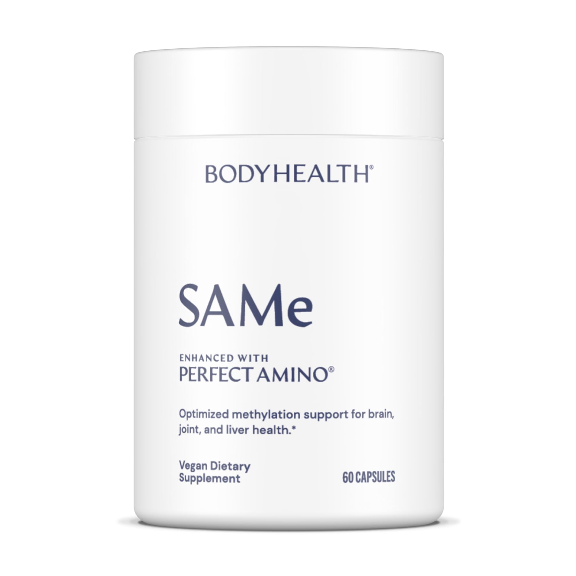 BodyHealth Same 400mg bottle front view highlighting methylation support for wellness.