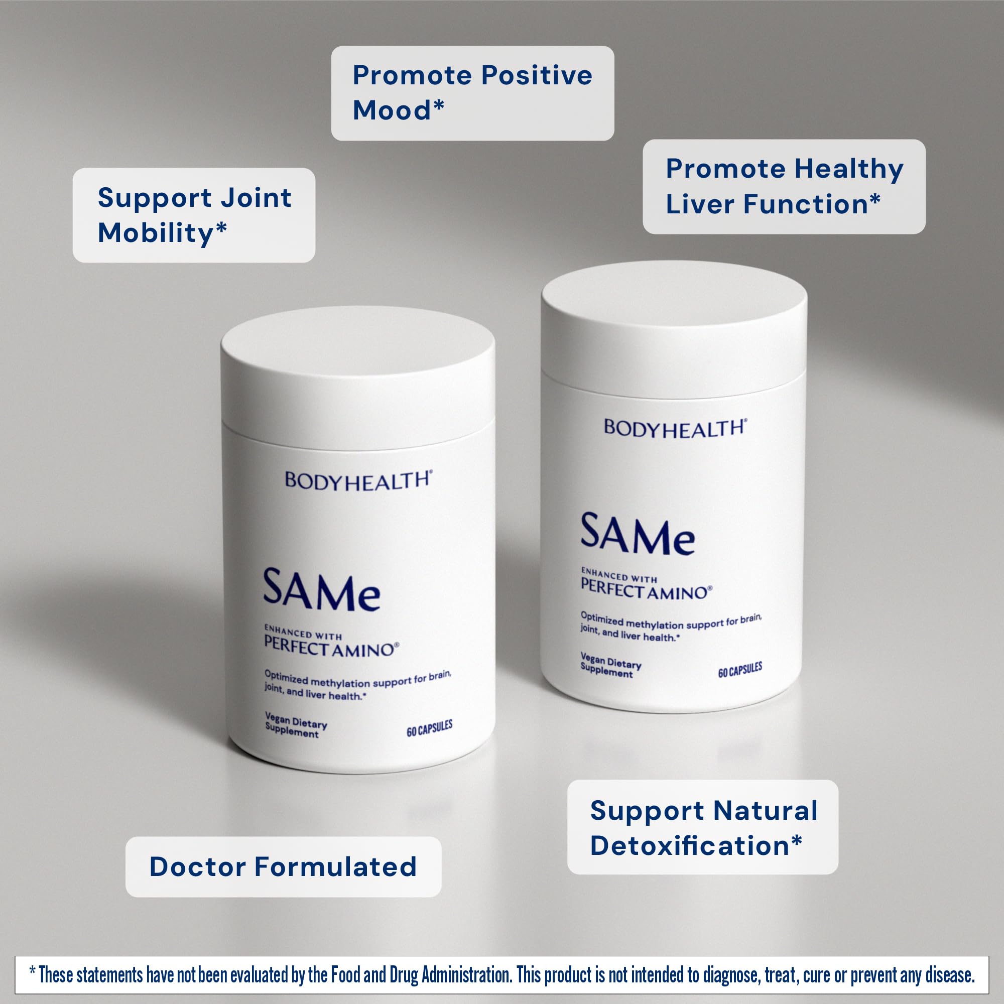 BodyHealth Same 400mg packaging close-up showing a clean, keto-friendly supplement.