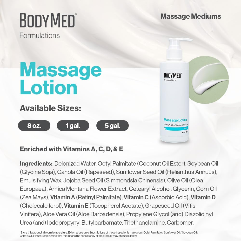 Arnica extract highlighted to support a nourishing massage feel.