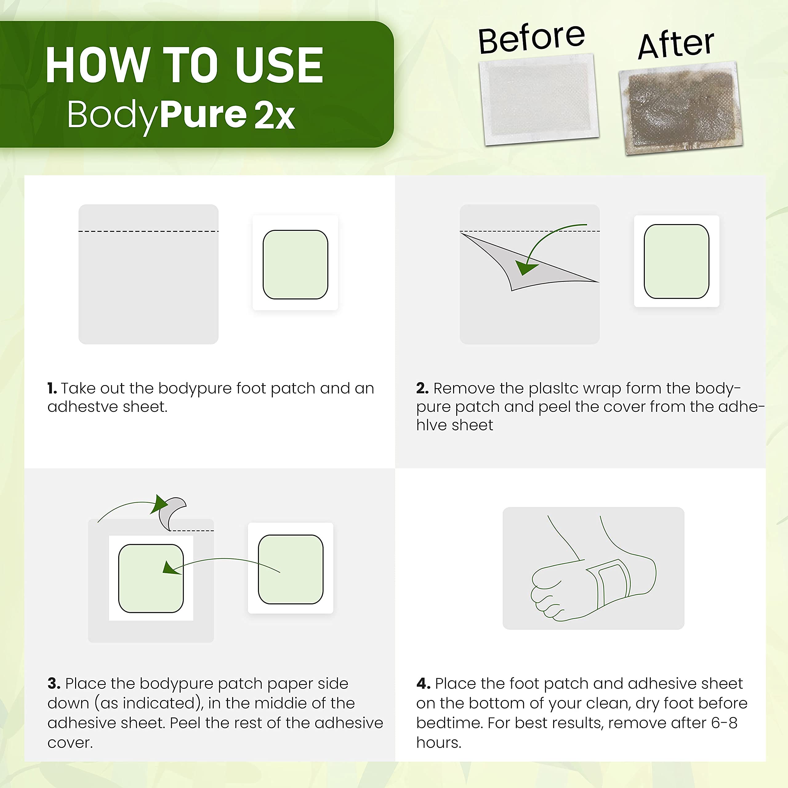 BodyPure tourmaline powder detail highlights far infrared energy benefits.