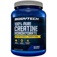 BodyTech Creatine Monohydrate Powder bottle for consistent training and strength support.