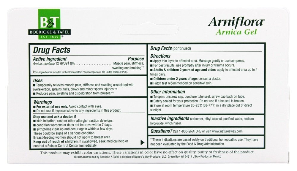 Arniflora Arnica Gel three-pack for convenient at-home use