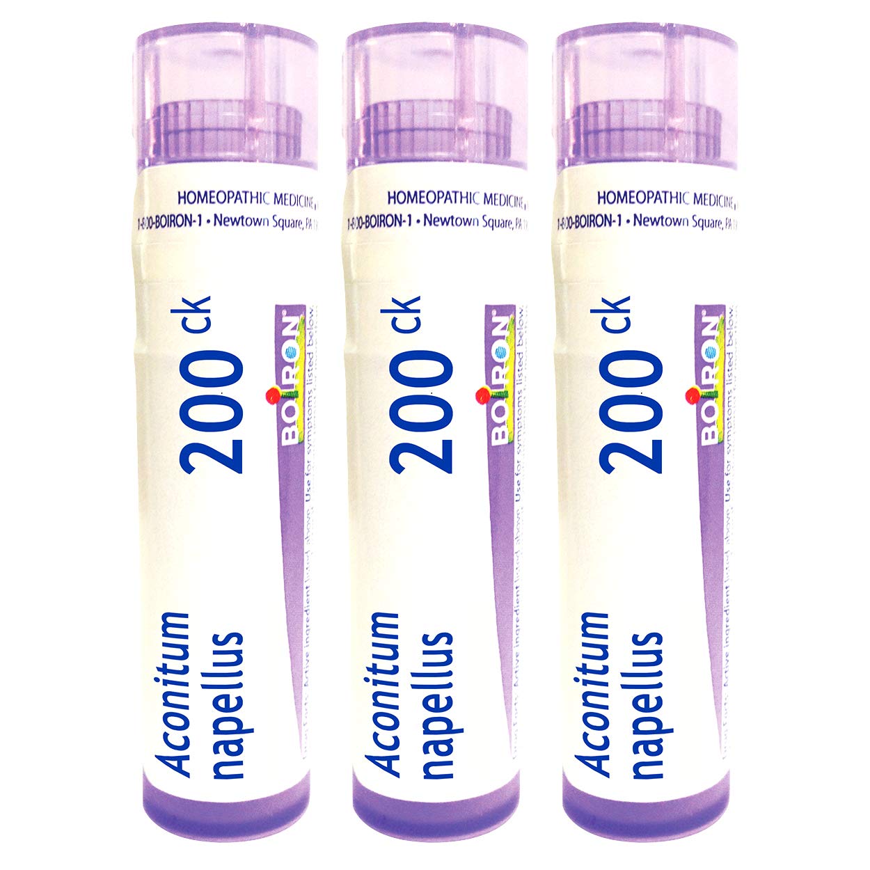 Boiron Aconitum Napellus 200CK pellets in tubes for quick fever support