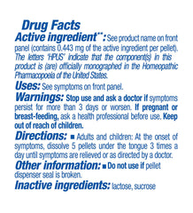 Aconitum Napellus 200CK pellets dissolve rapidly for fever signs
