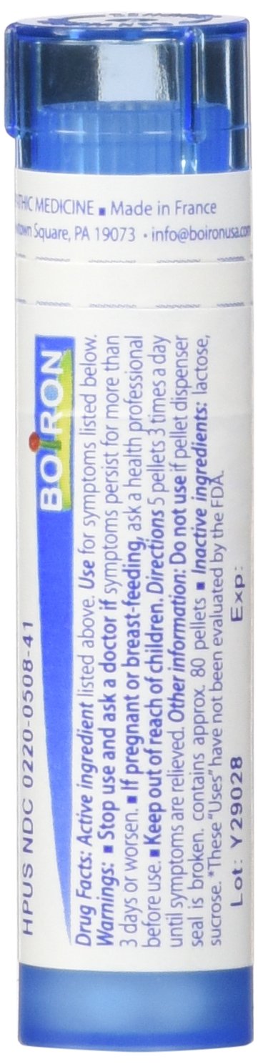 Boiron Arnica Montana 30C back label detail for easy storage and reference.