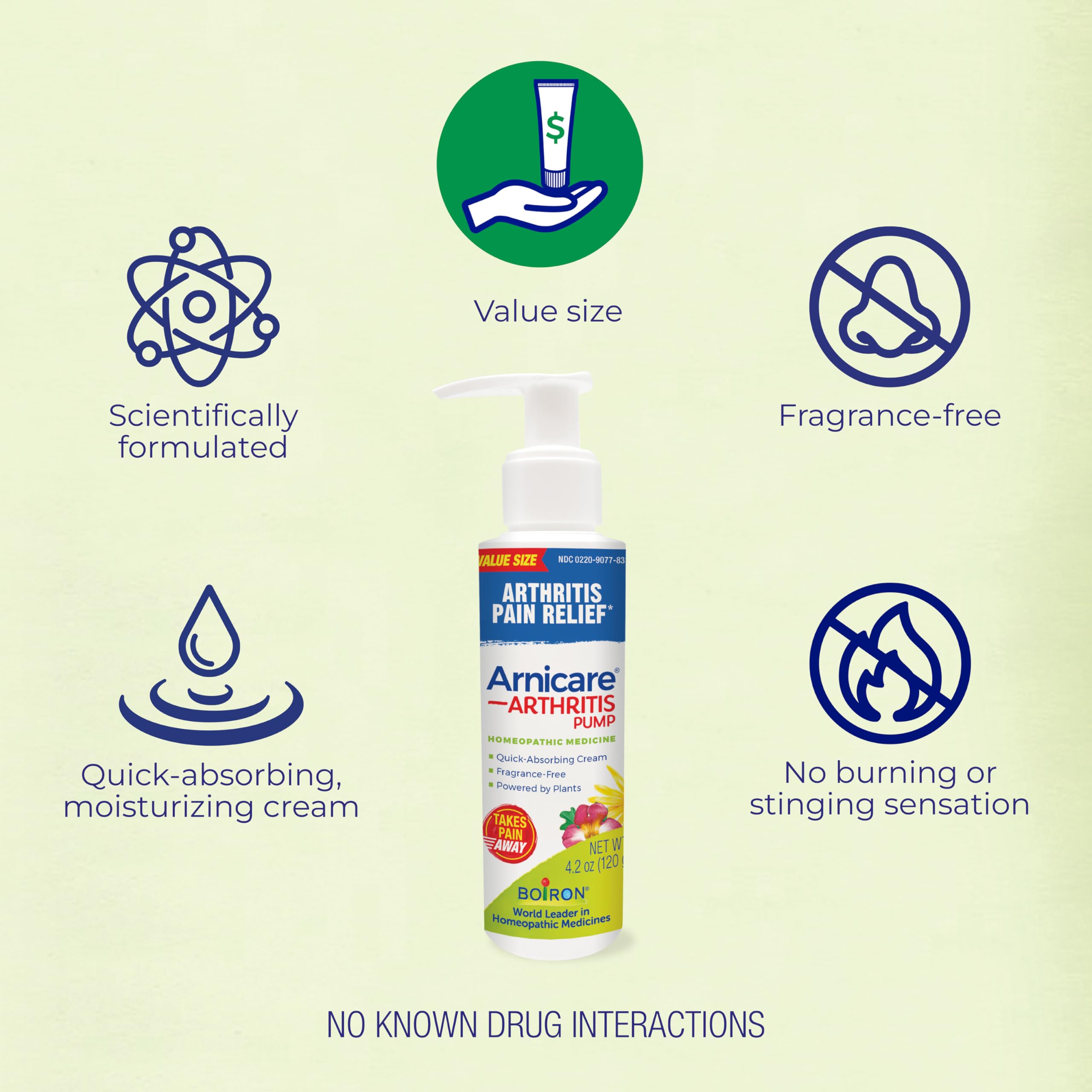 Fragrance-free Arnicare Arthritis Cream designed for gentle, daily joint care.