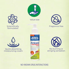 Fragrance-free Arnicare Arthritis Cream designed for gentle, daily joint care.