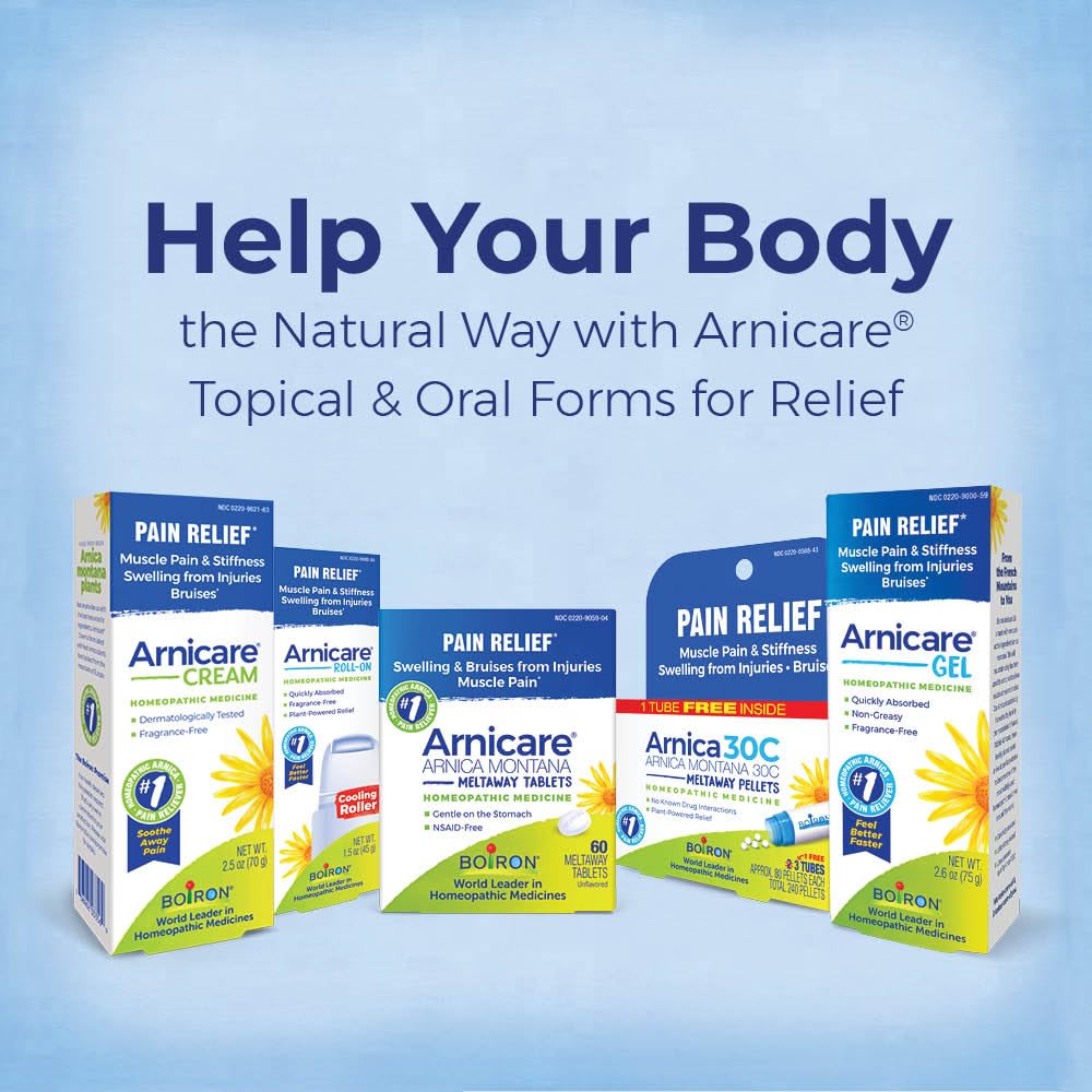 Boiron Arnicare Gel cooling effect on skin after activity.