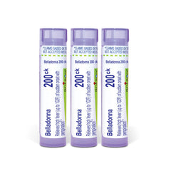 Boiron Belladonna 200CK pellets in a tube for quick, convenient dosing.