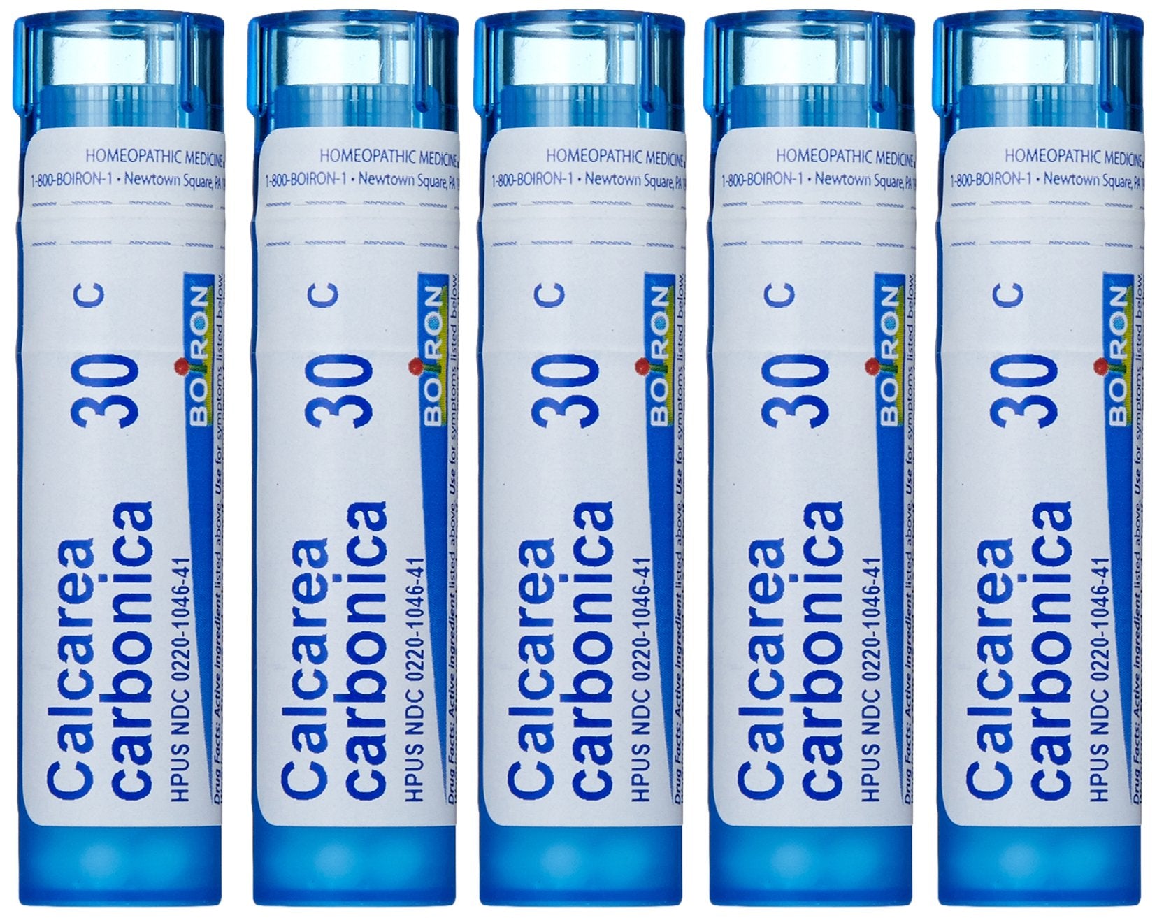 Boiron Calcarea Carbonica 30C pellets front view for easy at-home dosing
