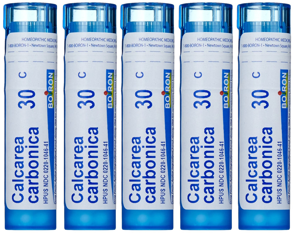 Boiron Calcarea Carbonica 30C pellets front view for easy at-home dosing