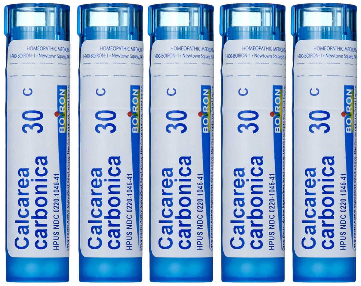 Boiron Calcarea Carbonica 30C pellets front view for easy at-home dosing
