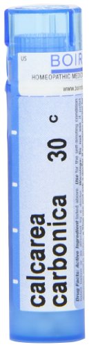 Boiron Calcarea Carbonica 30C tube label close-up highlighting packaging