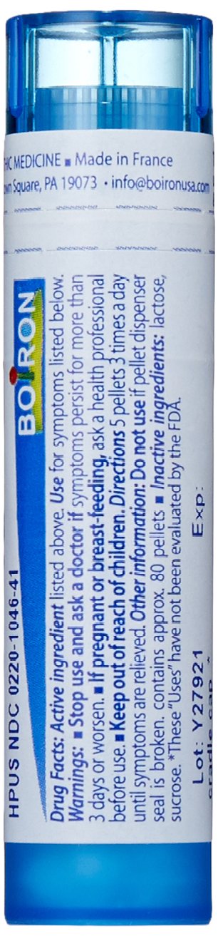 Boiron Calcarea Carbonica pellets inside tube ready for simple administration