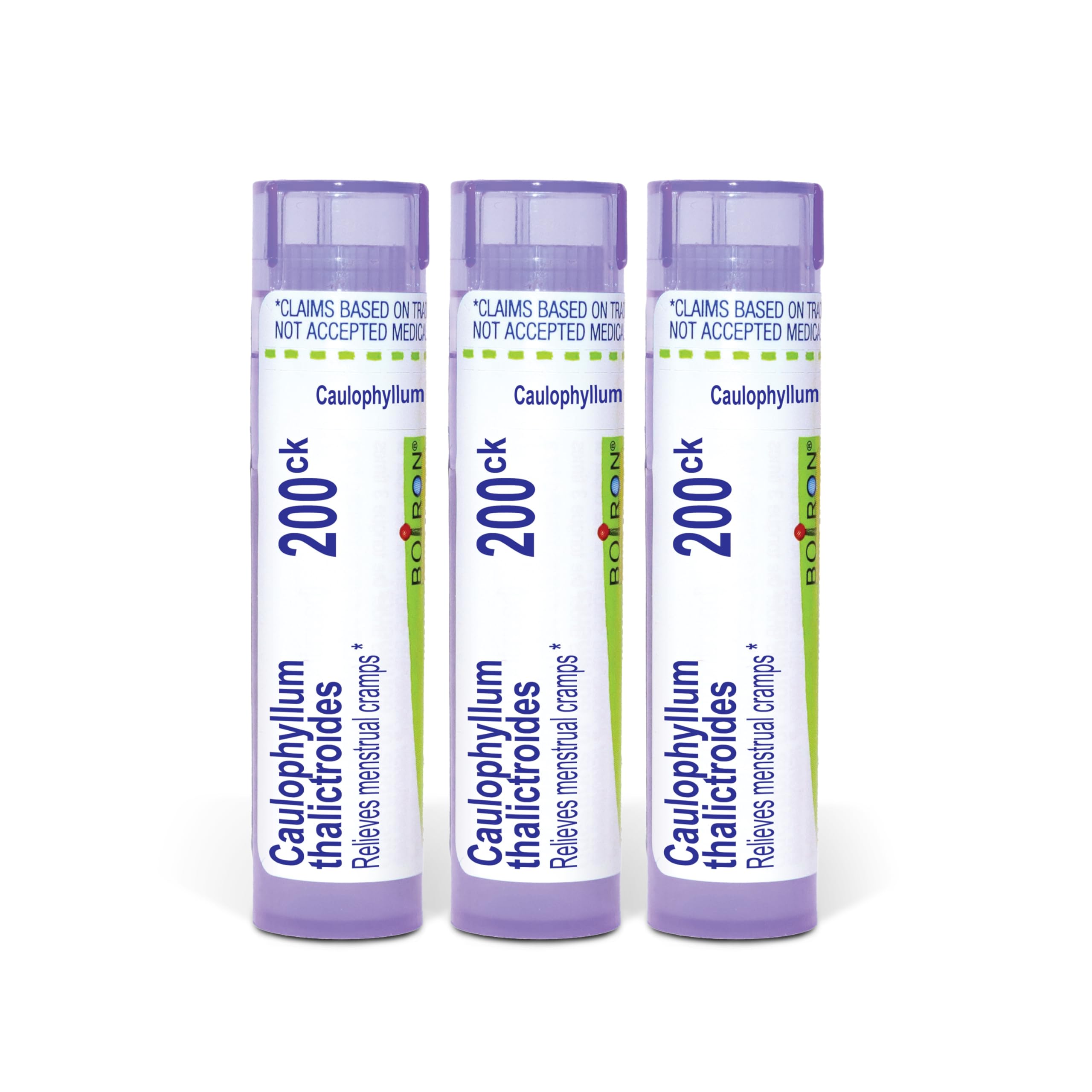 Boiron Caulophyllum 200CK pellets in tubes for easy dosing