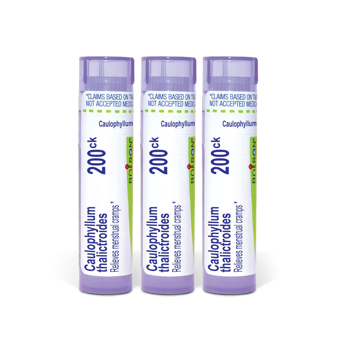 Boiron Caulophyllum 200CK pellets in tubes for easy dosing