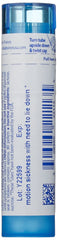 Boiron Cocculus Indicus 30C bottle label highlights homeopathic option for travel nausea.
