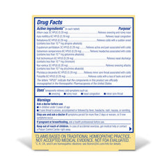 Boiron Coldcalm tablets dissolving in mouth for fast relief.
