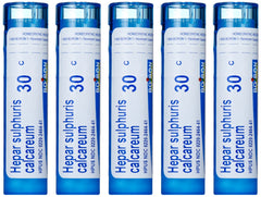 Boiron Hepar Sulphuris Calcareum 30C pellets pack for cough symptoms