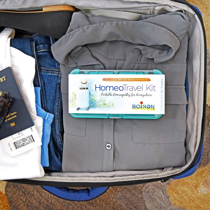 Boiron HomeoTravel compact case with 16 medicines ready