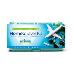 Boiron Homeotravel kit case open, travel first aid on the go.