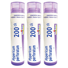 Boiron Hypericum 200CK pellets in a tube for quick tongue dissolution at first sign of symptoms.