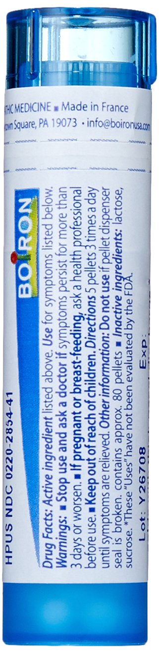 Boiron Kali Bichromicum 30C bottle, compact packaging ideal for travel and on-the-go use.