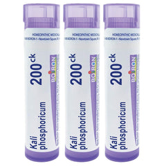 Boiron Kali Phosphoricum 200CK pellets in a tube for tension headaches from mental fatigue