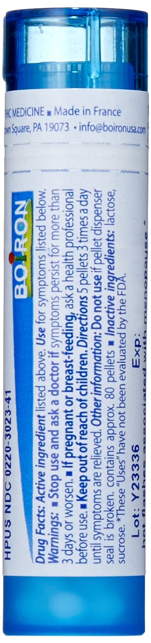 Boiron Lachesis Mutus 30C quick-dissolve pellets easy use during hot flashes