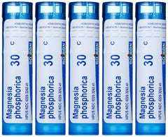 Boiron Magnesia Phosphorica 30C pellets in pack for abdominal discomfort at home