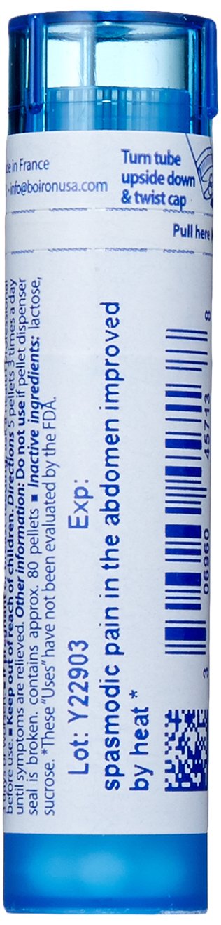 Boiron Magnesia Phosphorica 30C pellets are non-drowsy and easy to take