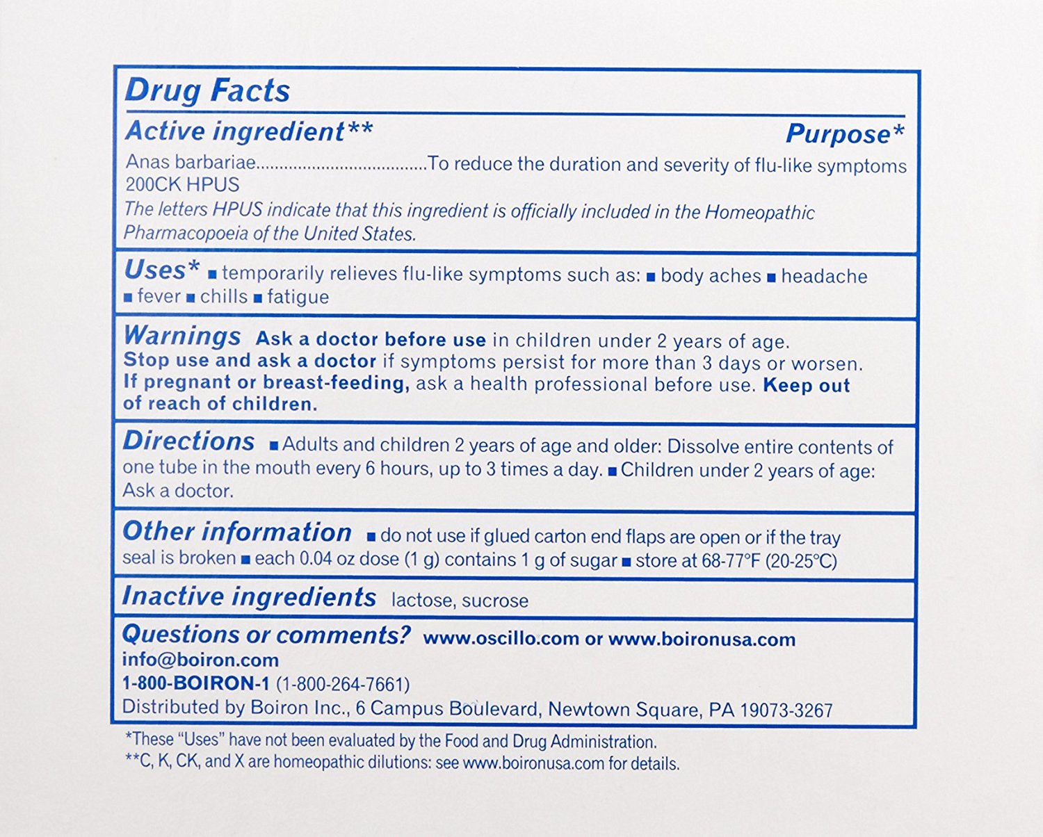 Boiron Oscillococcinum bottle shown, a compact option for on-the-go symptom support.