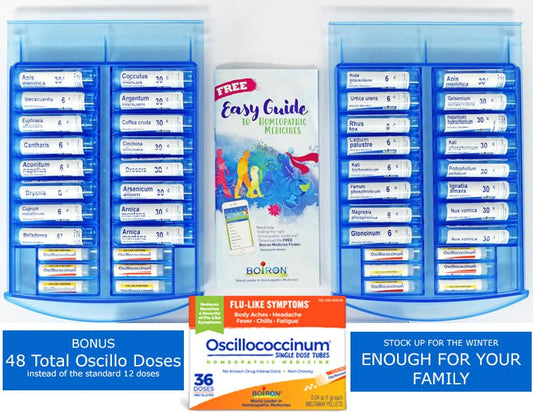 Oscillococcinum doses total 48 for convenient flu-like support.