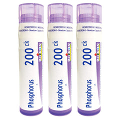 Boiron Phosphorus 200CK pellets in a tube for dizziness with sleeplessness.